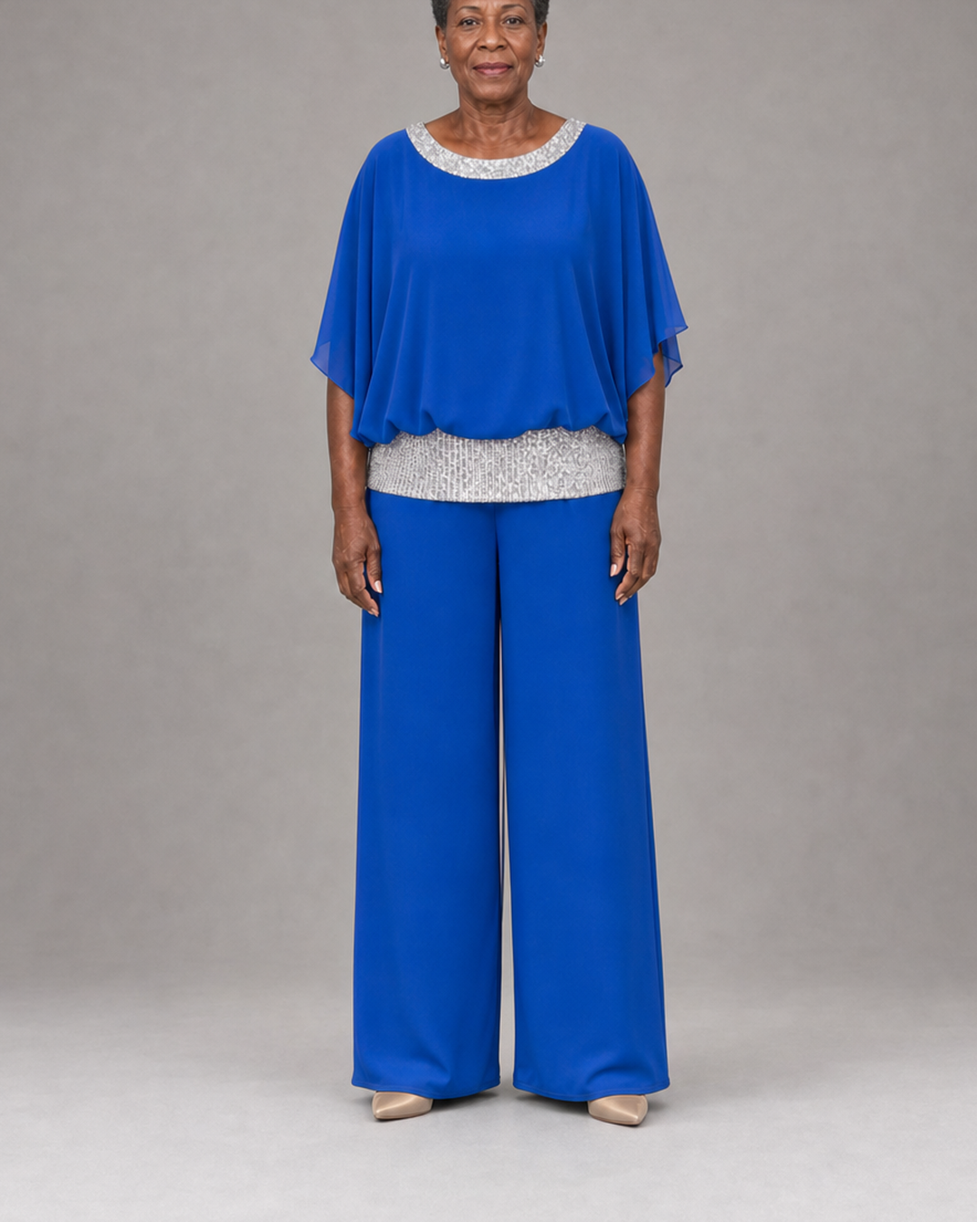 Anita in royal blue