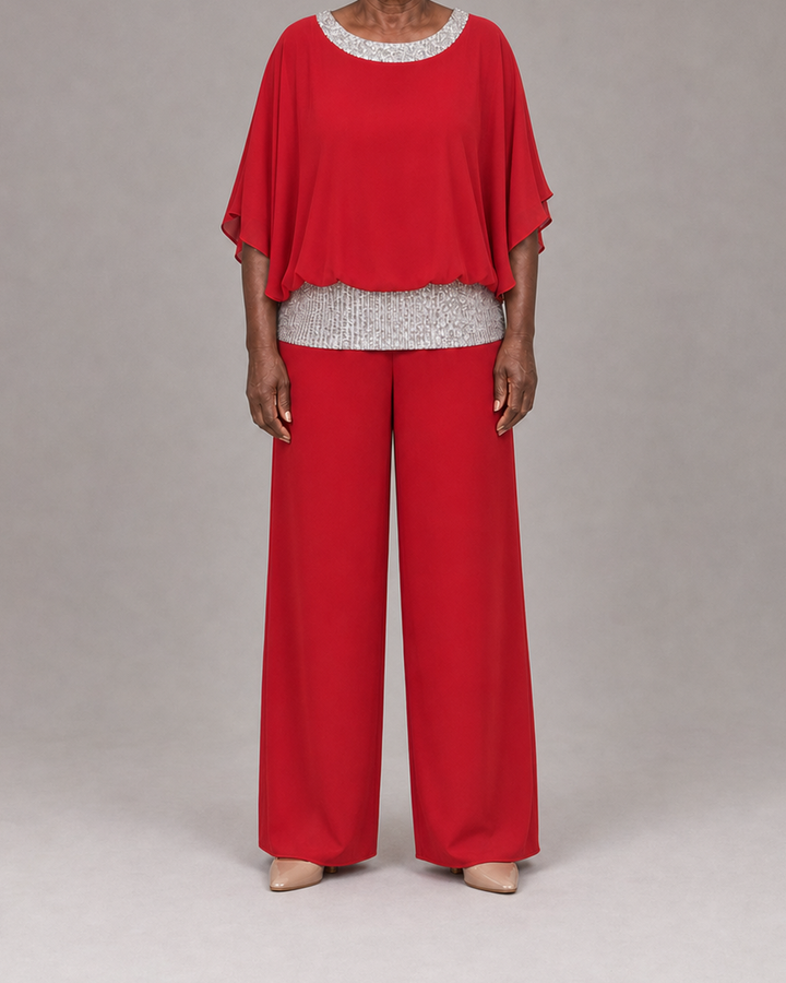Anita in scarlet red