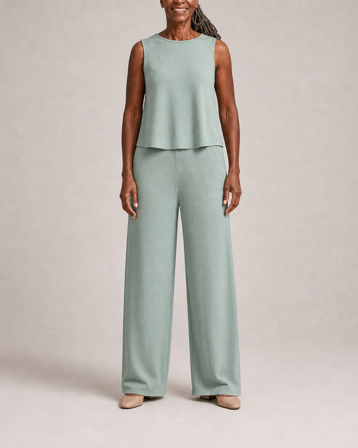 Yama in sage green