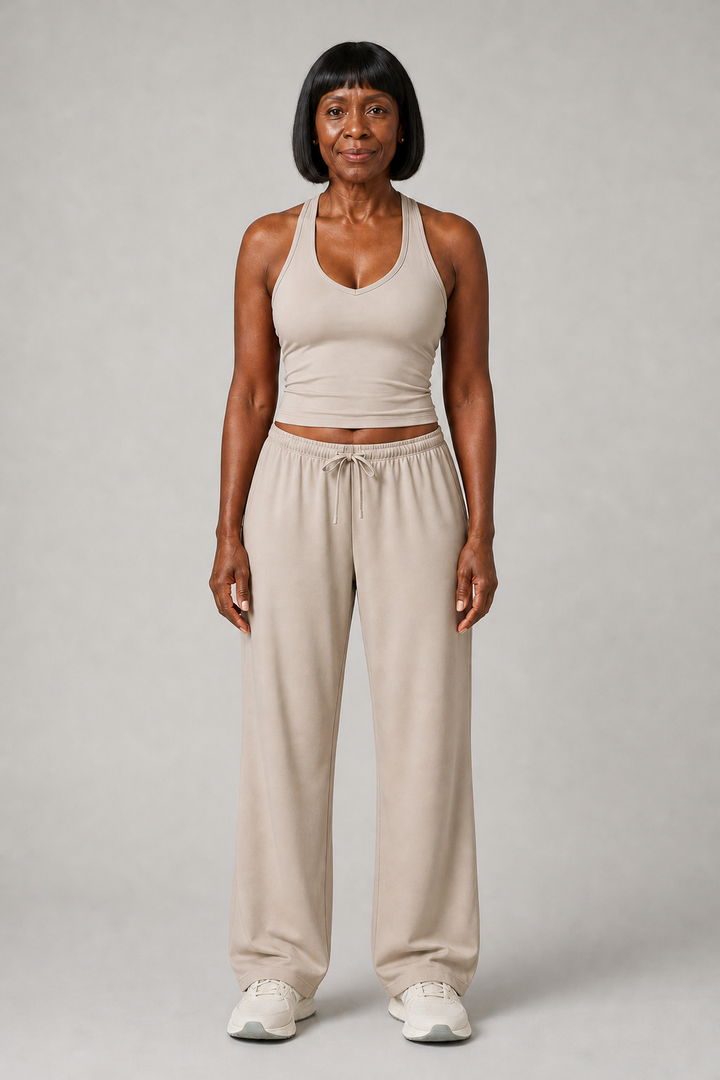 Novella in Flax Tank + Trousers