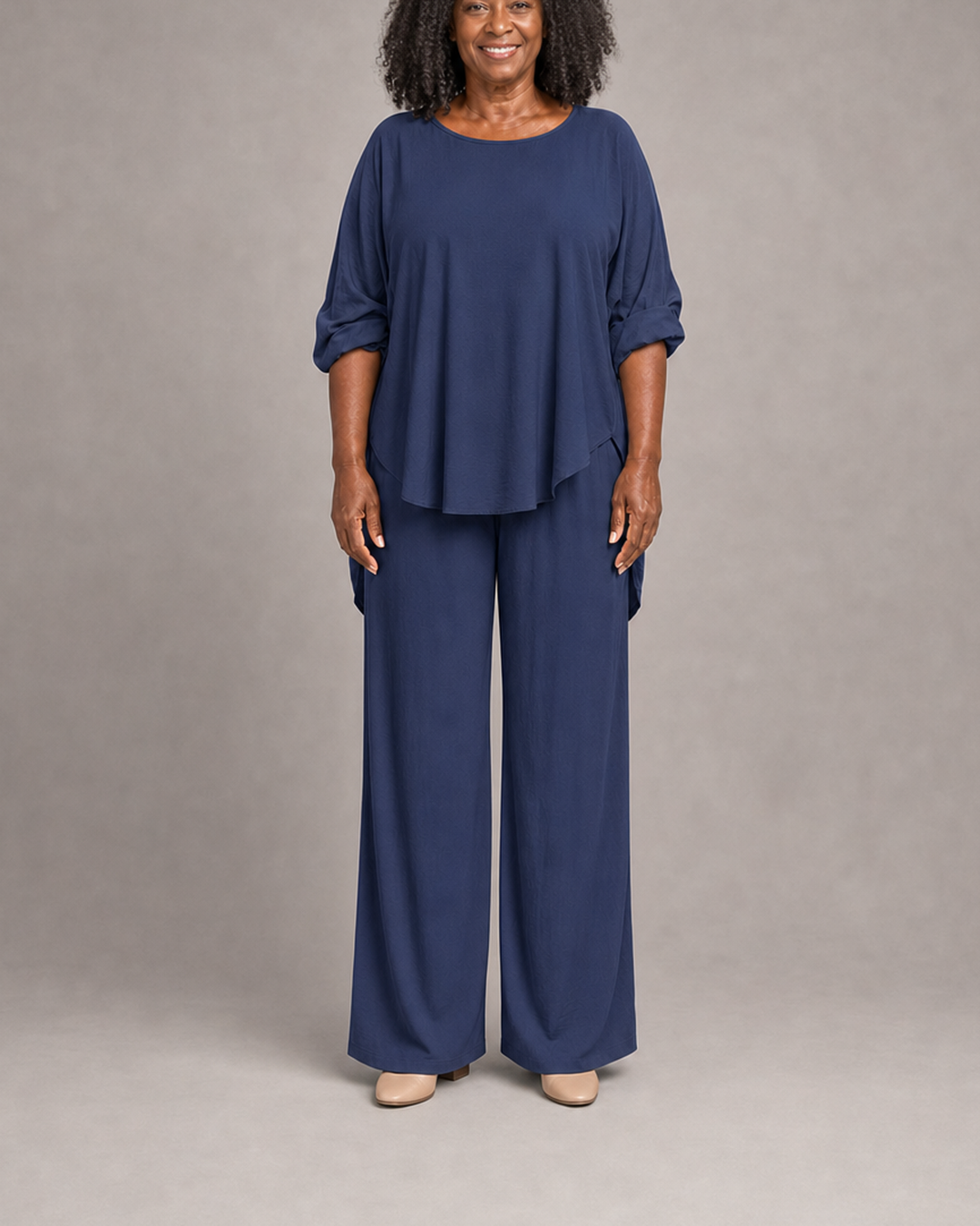 Ella in navy blue