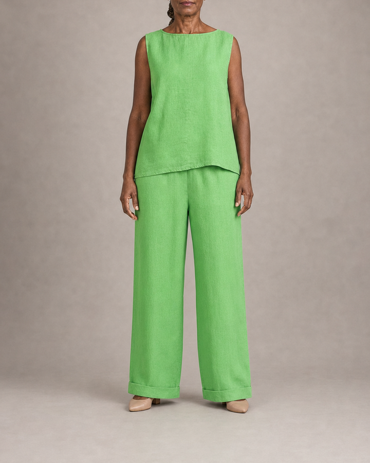 Jennifer in apple green