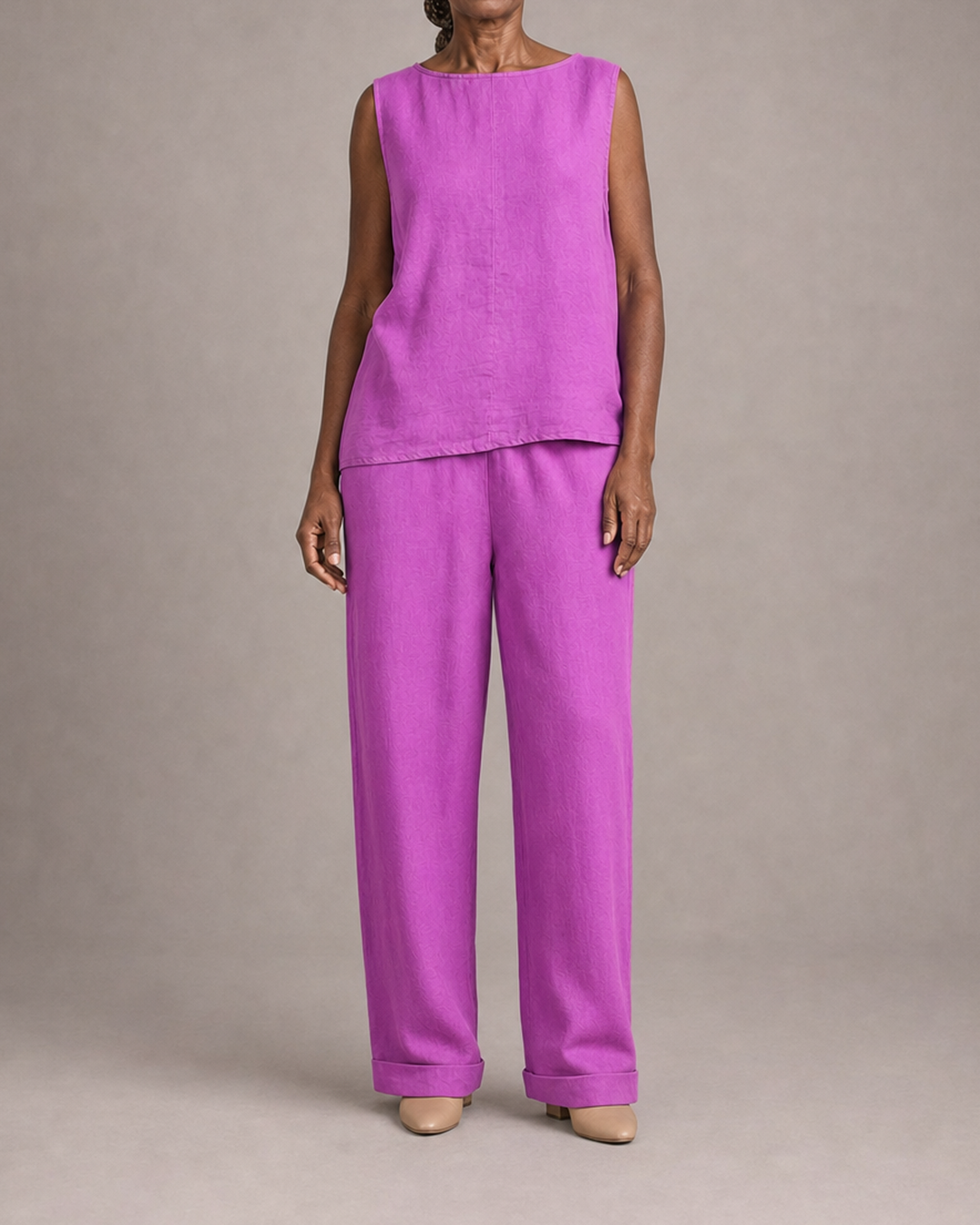 Jennifer in lavender pink