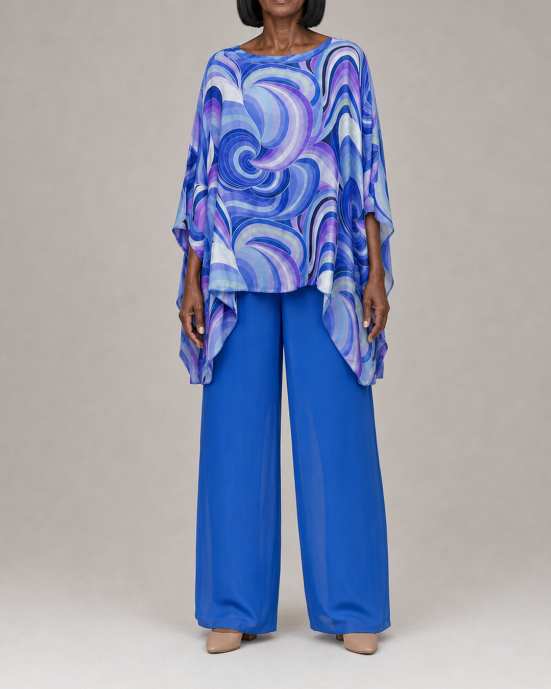 Lorna in royal blue