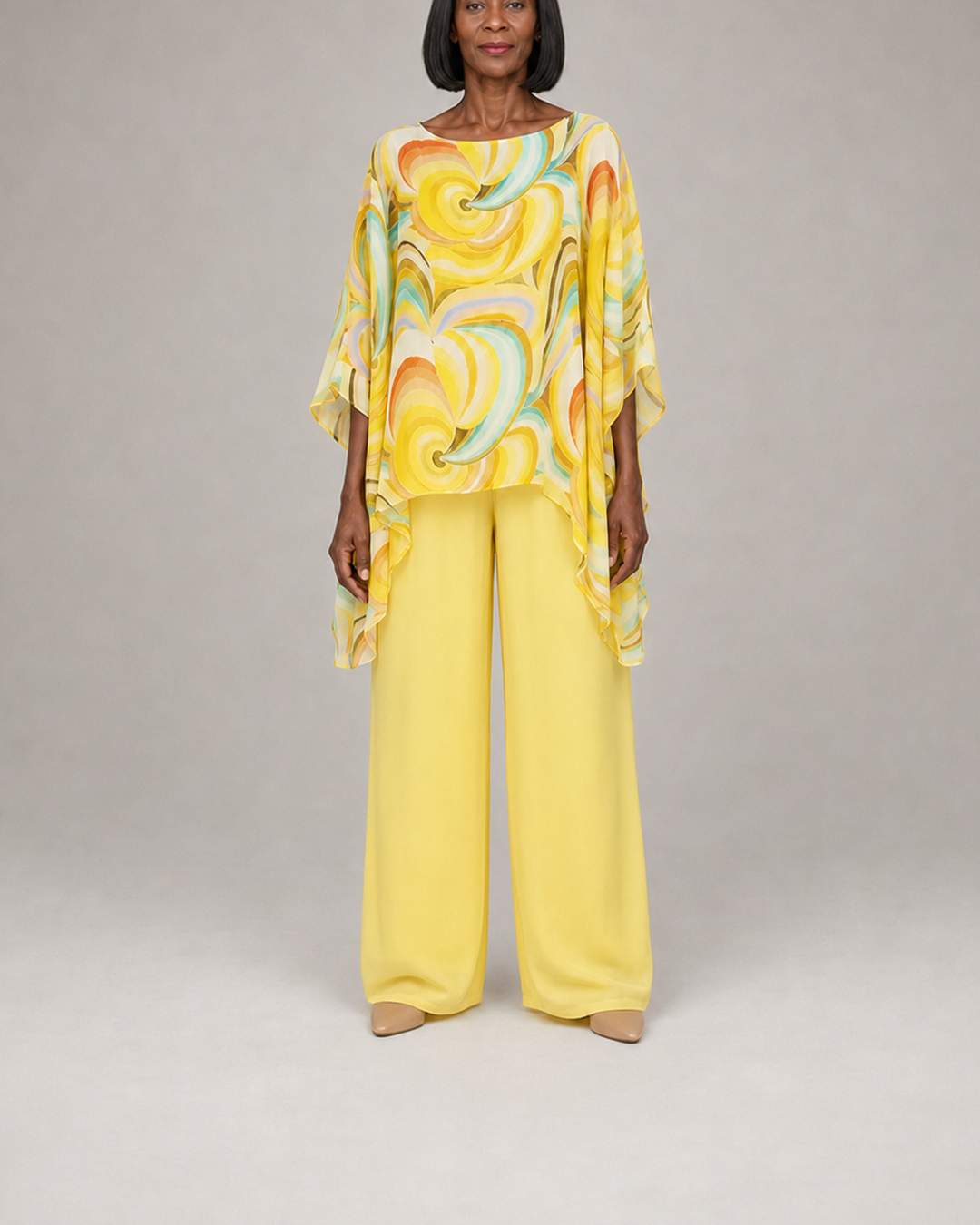 Lorna in sunny yellow