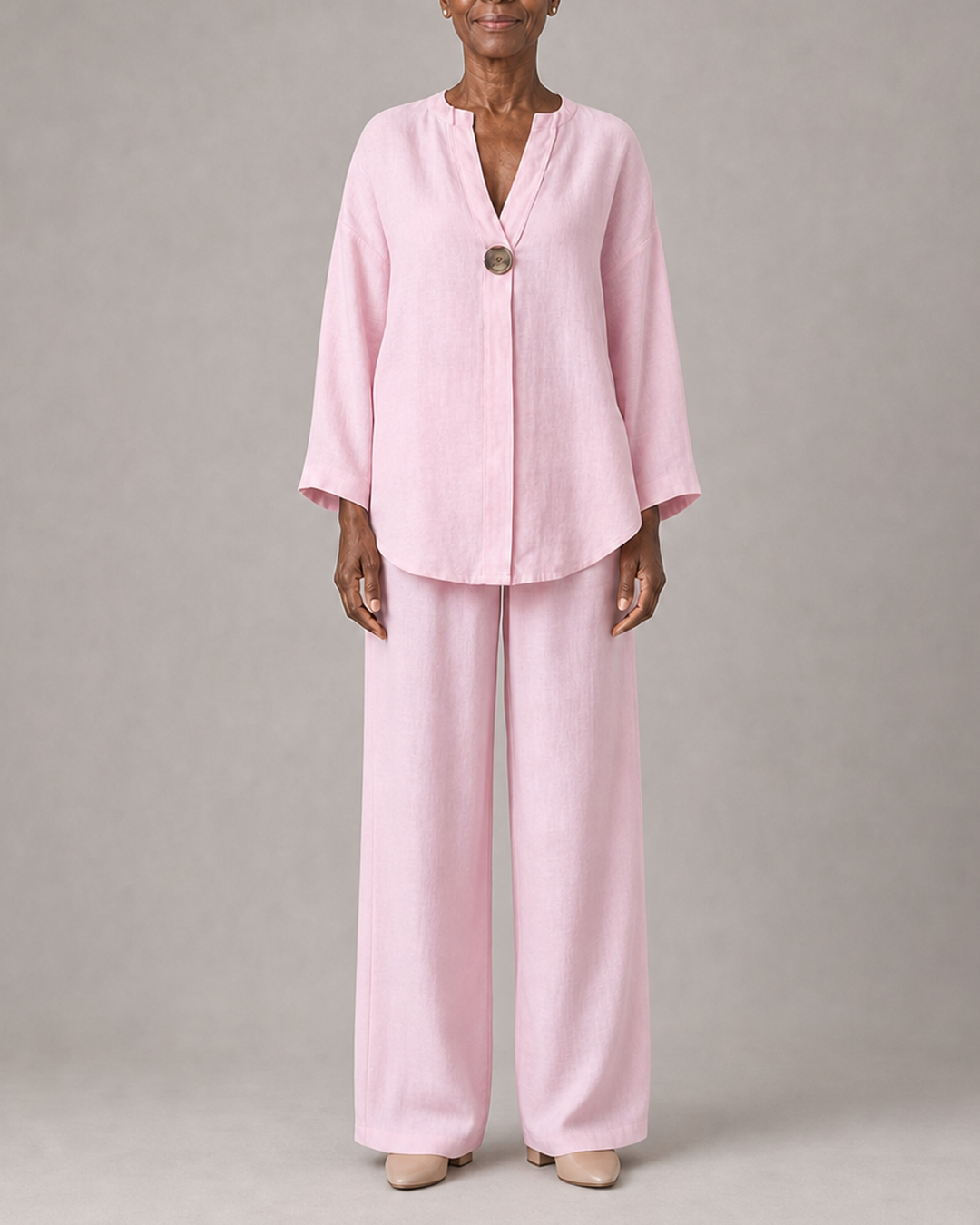 Elena in light pink