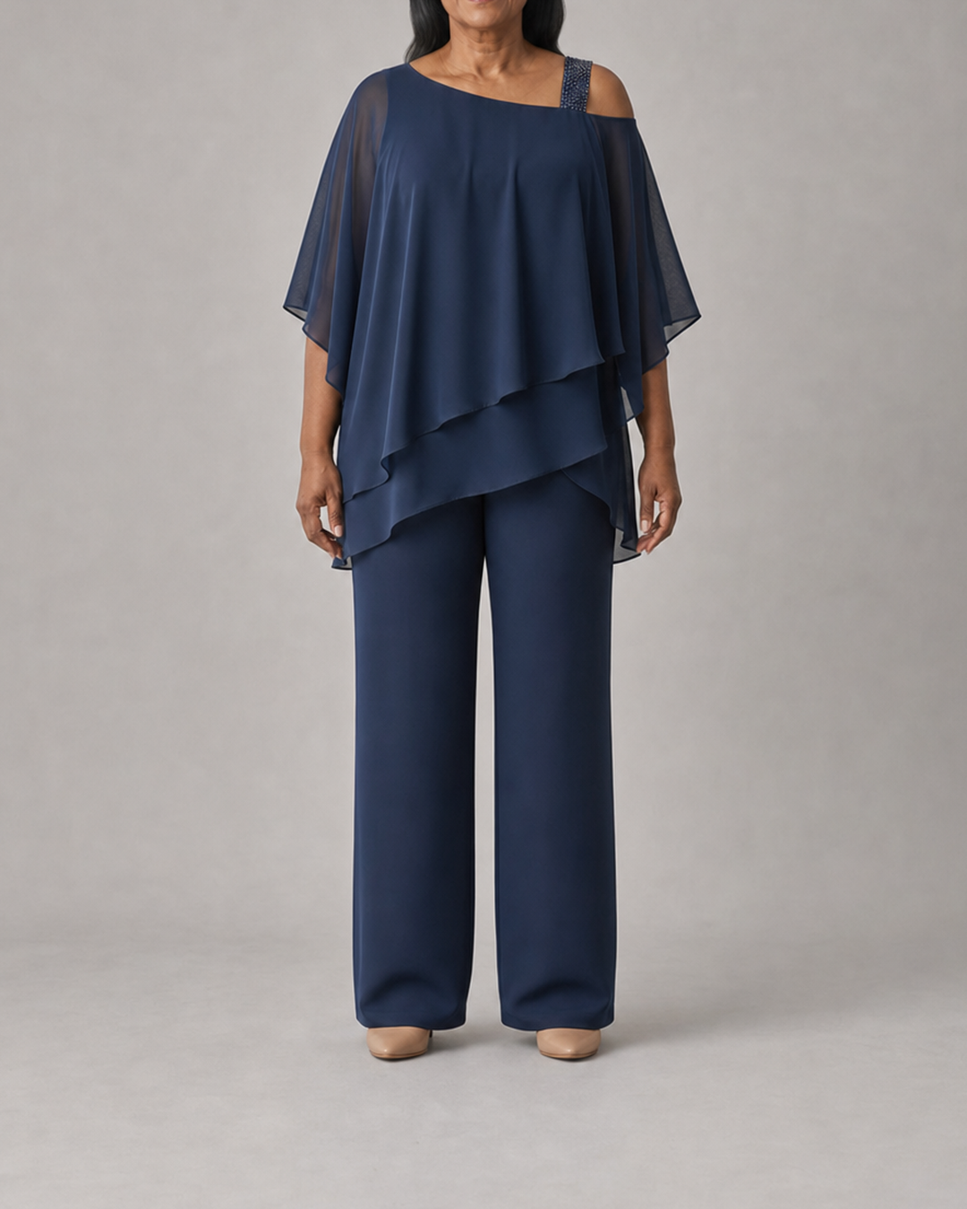 Naomi in navy blue