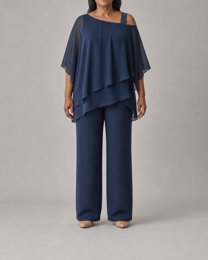 Naomi in navy blue