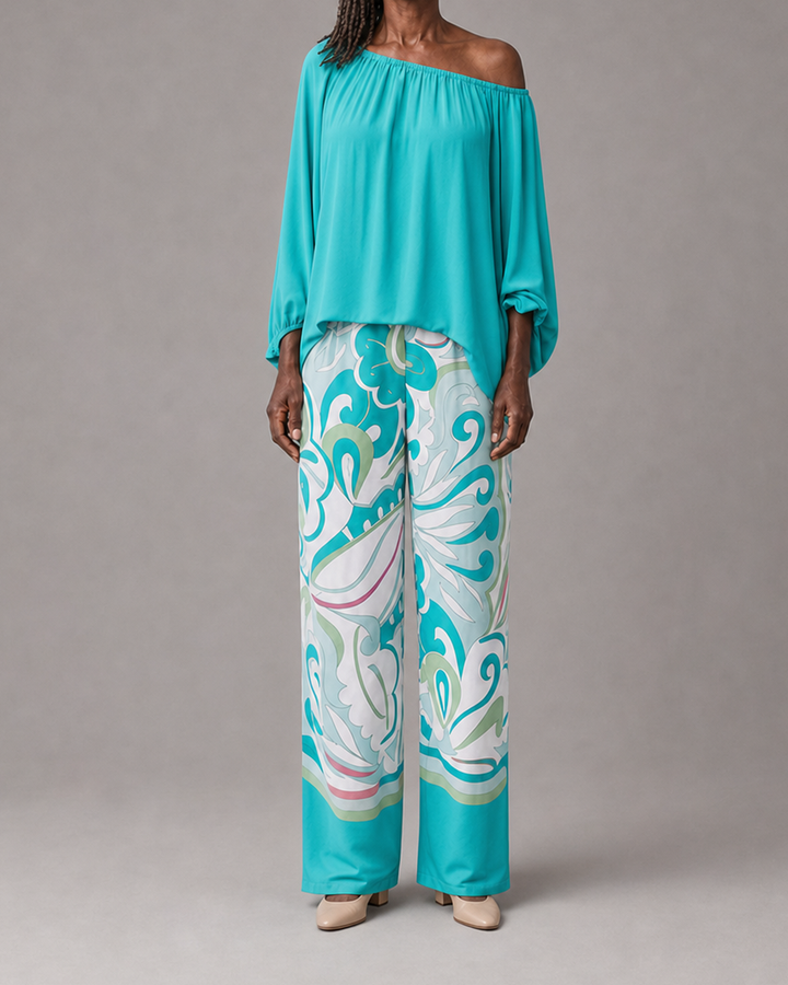 Camille in sea green