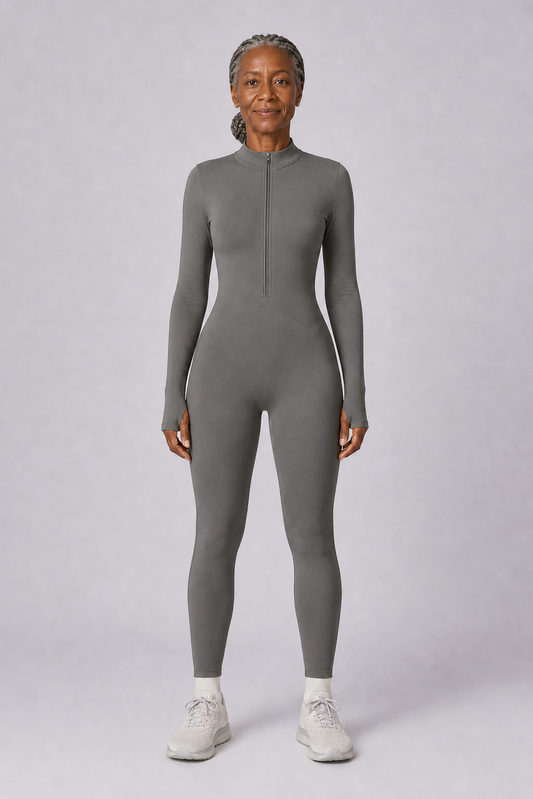 Rosalba in Heather Gray One-Piece