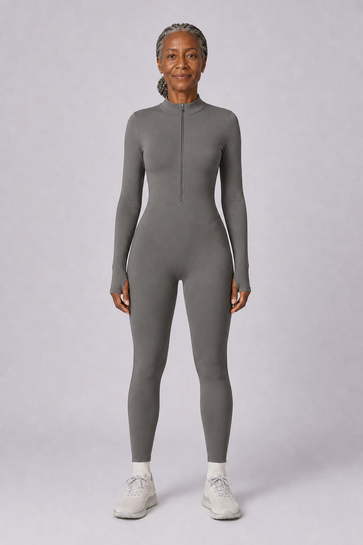 Rosalba in Heather Gray One-Piece