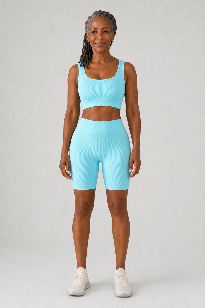 Roselle in Light Blue Set