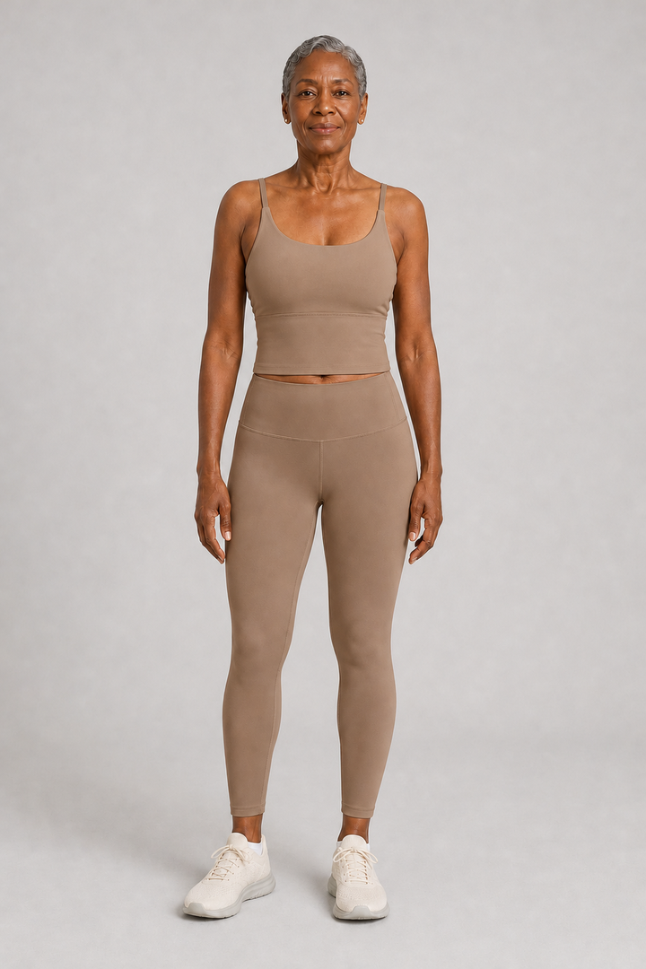 Lanelle in Ivory & Cocoa Two-Piece