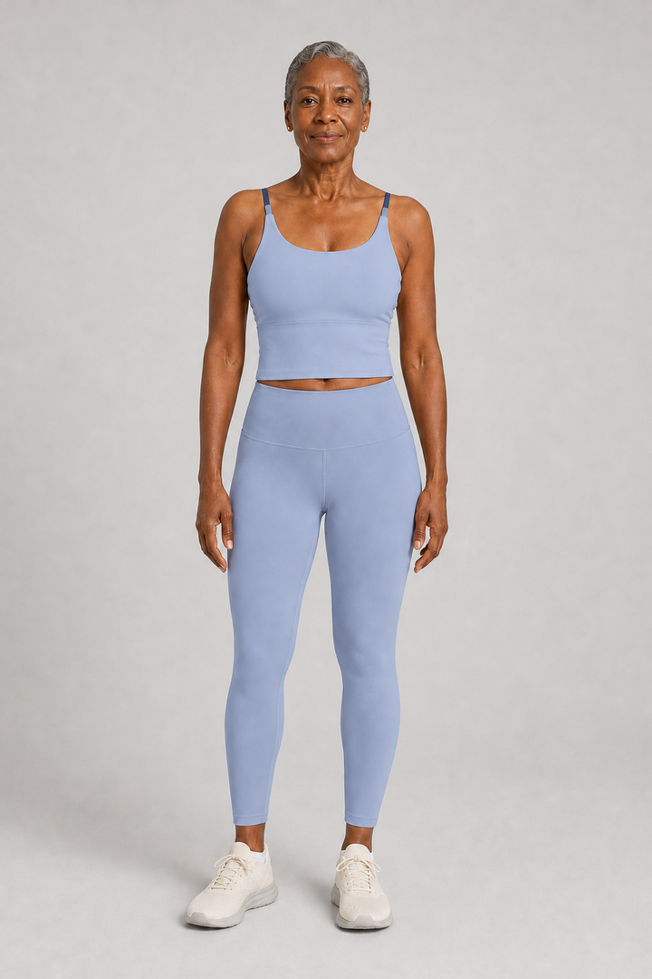 Lanelle in Lake Blue & Whale Blue Two-Piece