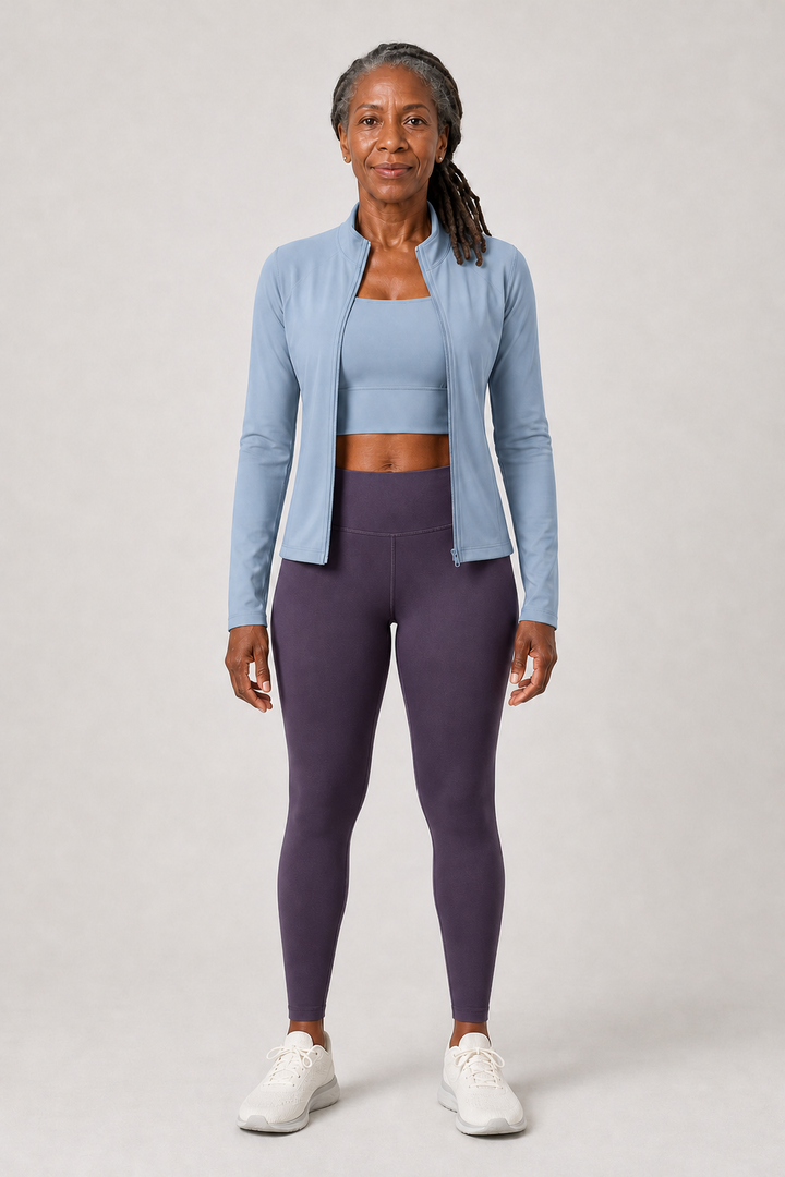 Rosemarie in Lake Blue / Lake Blue / Deep Aubergine Three-Piece