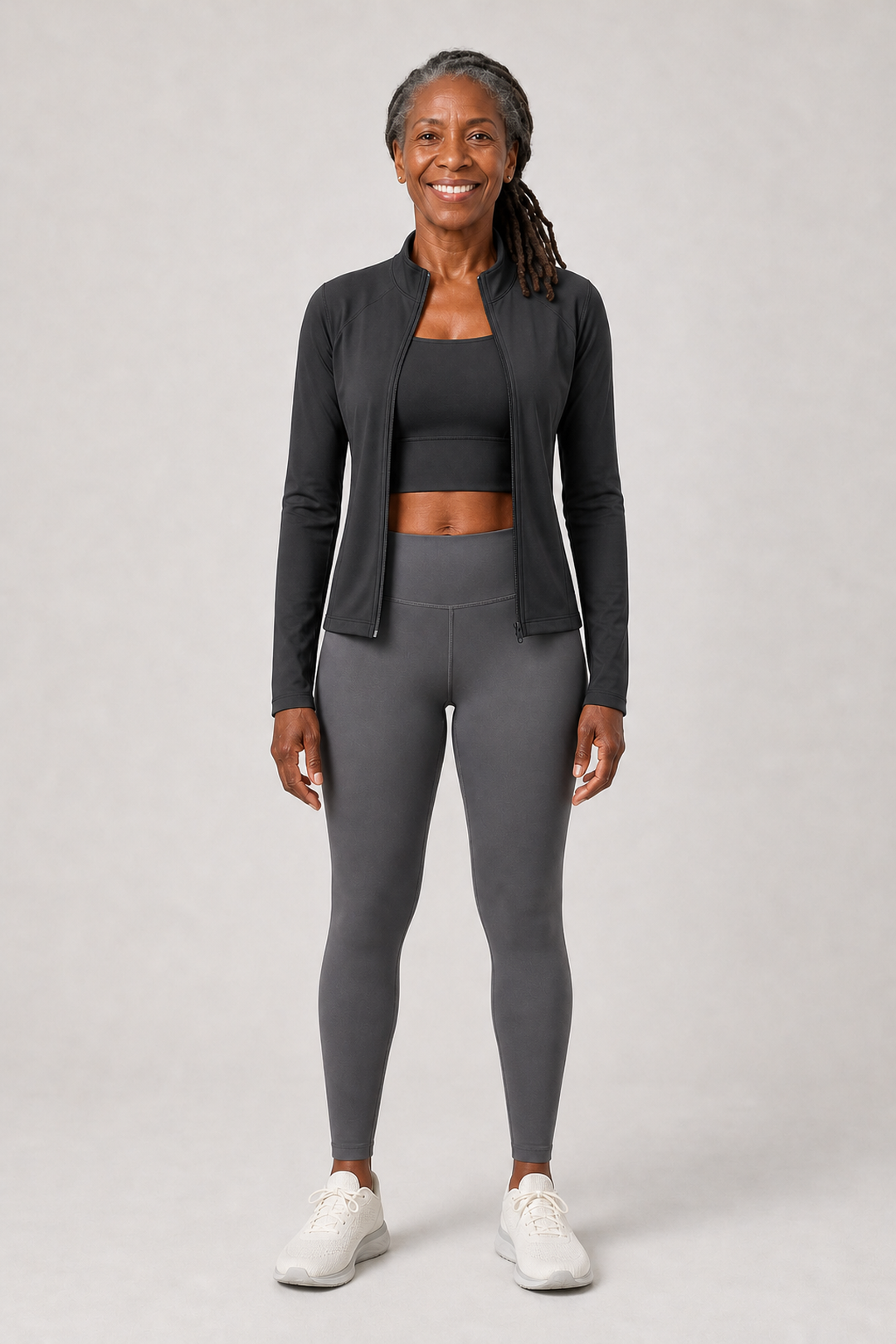 Rosemarie in Starlit Black / Starlit Black / Sea-Stone Gray Three-Piece