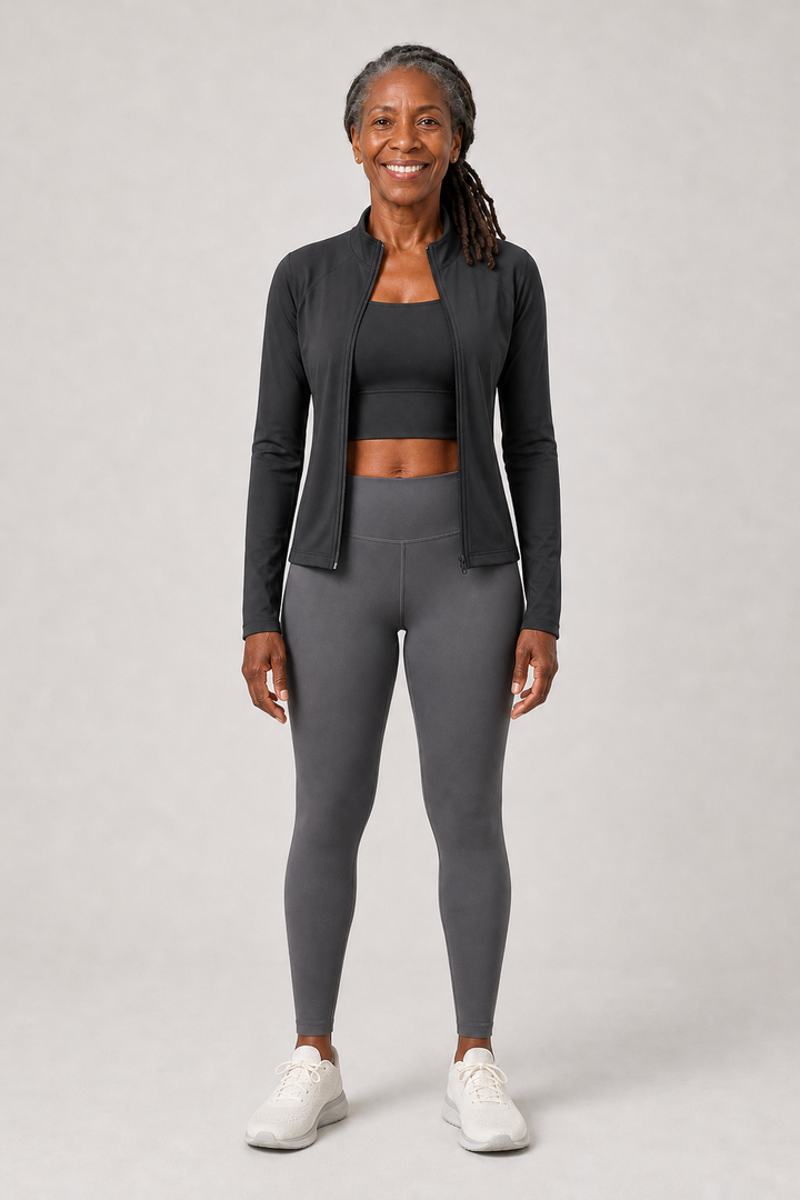Rosemarie in Starlit Black / Starlit Black / Sea-Stone Gray Three-Piece