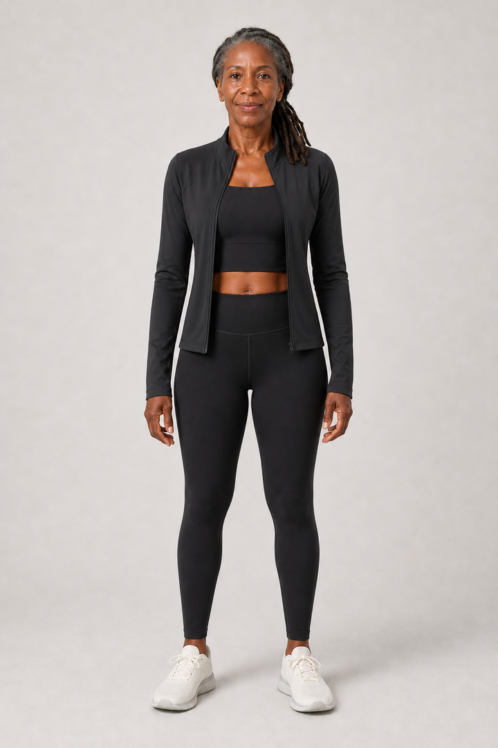 Rosemarie in Starlit Black / Starlit Black / Whale Blue Three-Piece