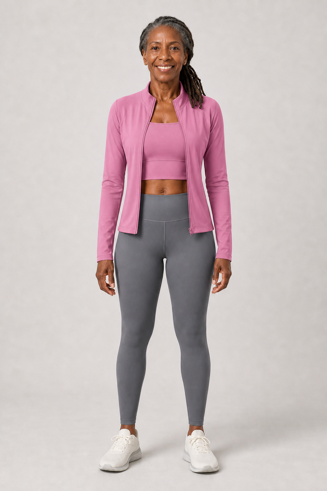 Rosemarie in Dusty Rose / Dusty Rose / Sea-Stone Gray Three-Piece