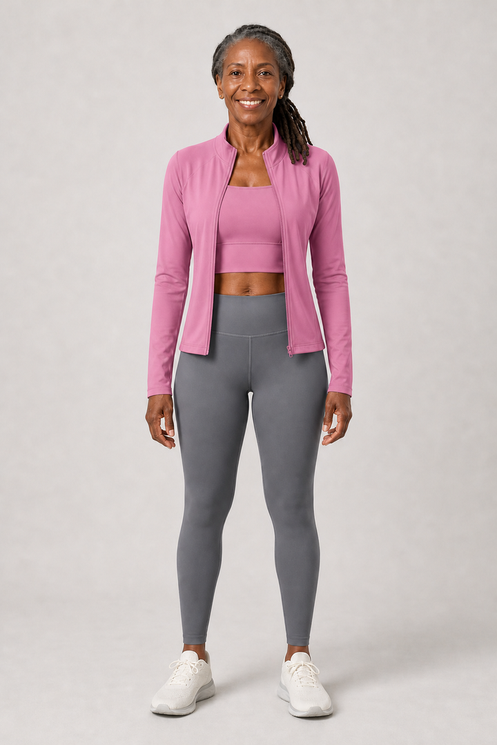 Rosemarie in Dusty Rose / Dusty Rose / Sea-Stone Gray Three-Piece