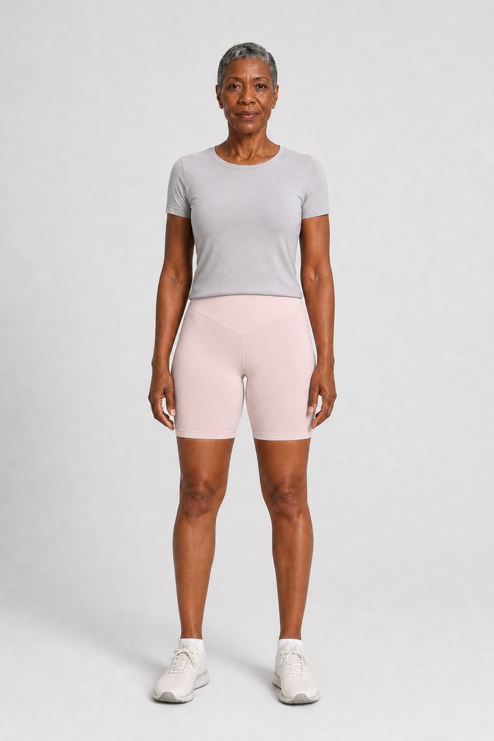 Hazeline in Porcelain Pink — Shorts Only