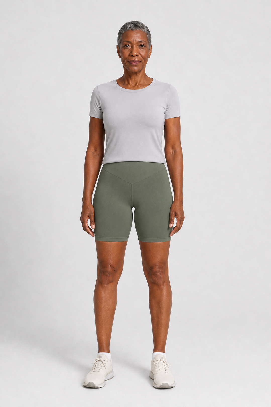 Hazeline in Olive — Shorts Only