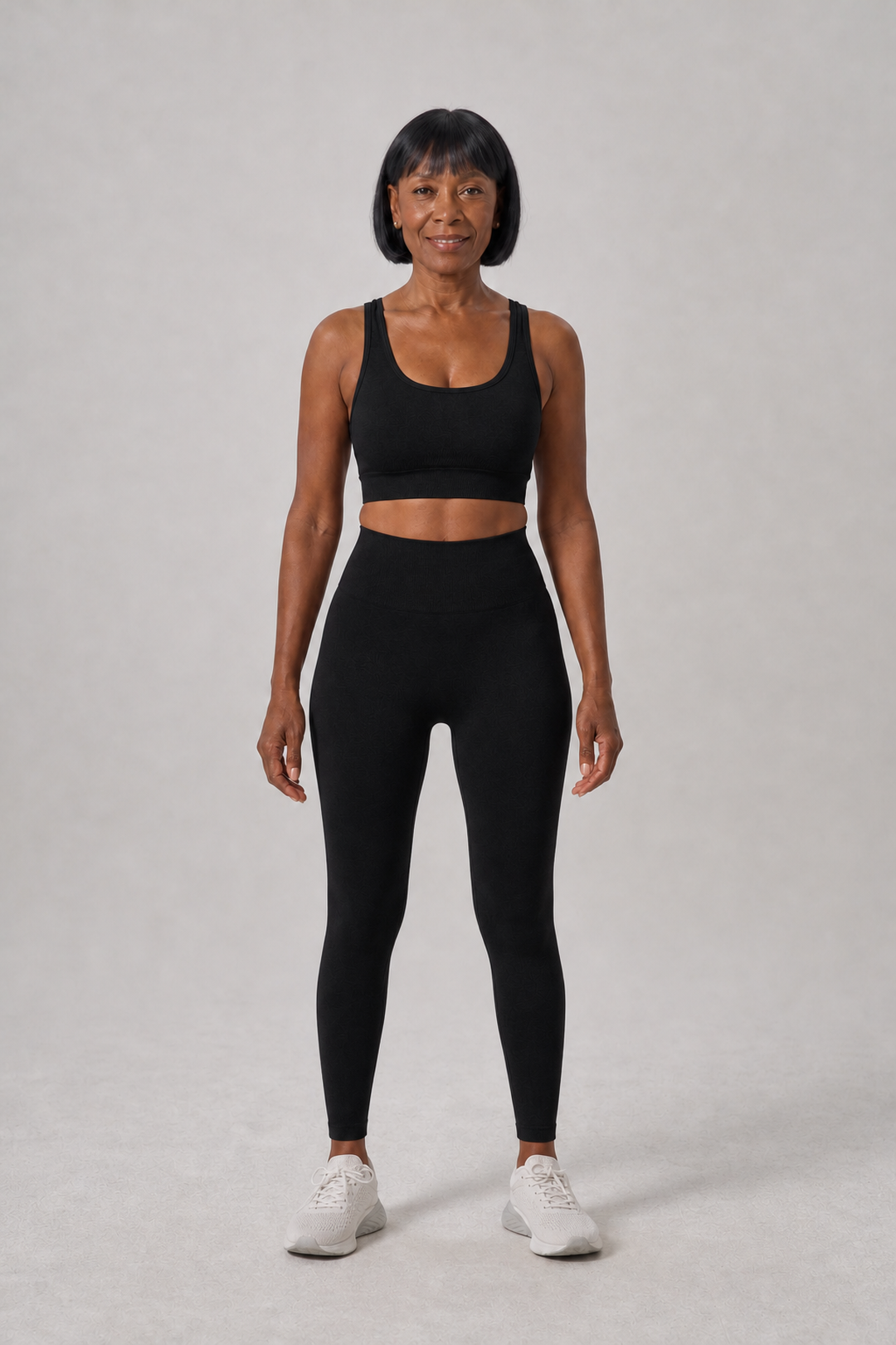 Octavie in Black Bra + Long Trousers