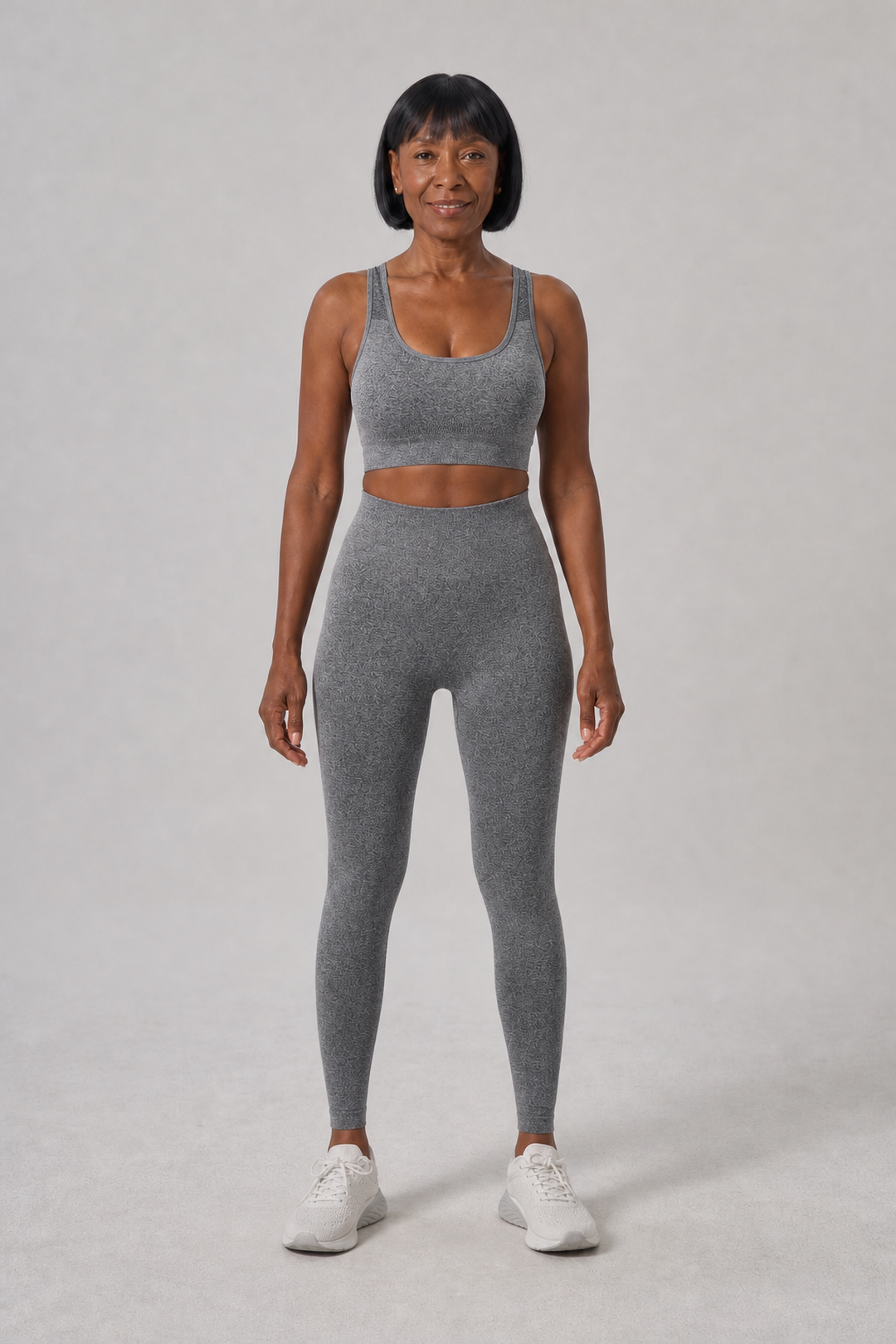 Octavie in Gray Bra + Long Trousers