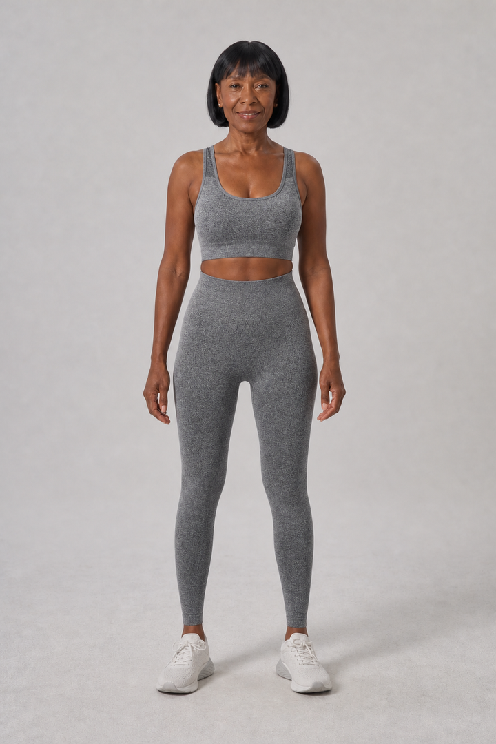 Octavie in Gray Bra + Long Trousers
