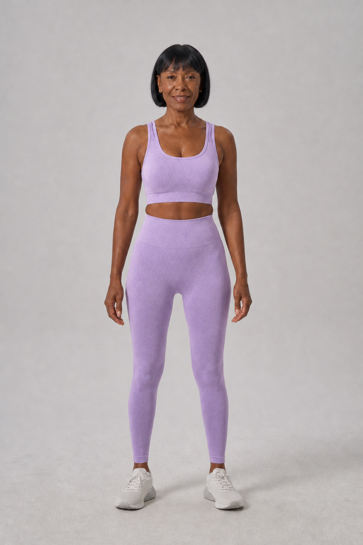 Octavie in Purple Bra + Long Trousers