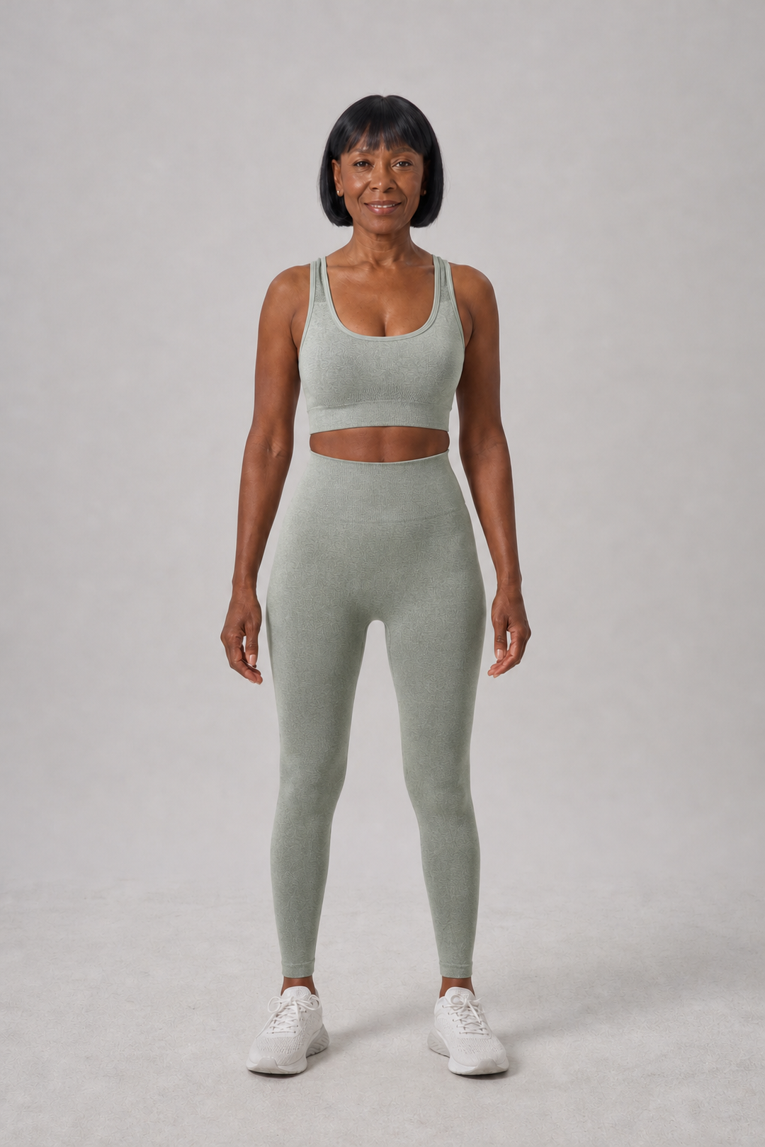 Octavie in Olive Green Bra + Long Trousers