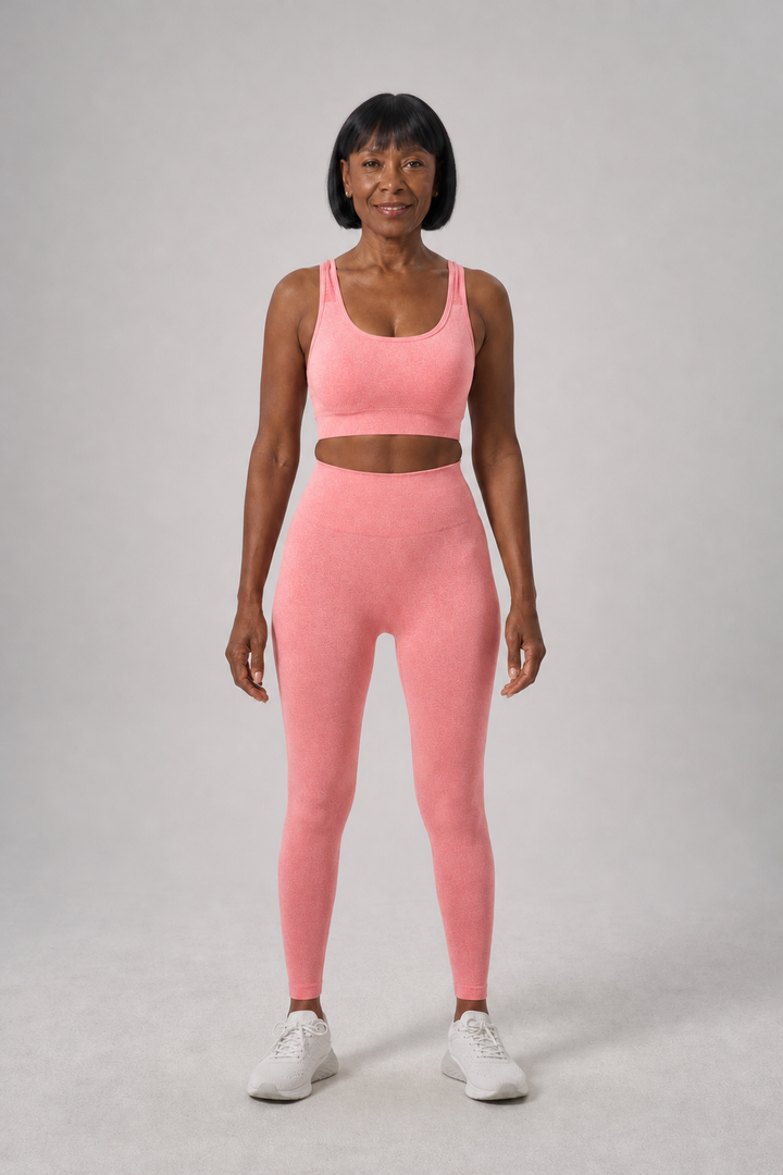 Octavie in Watermelon Red Bra + Long Trousers