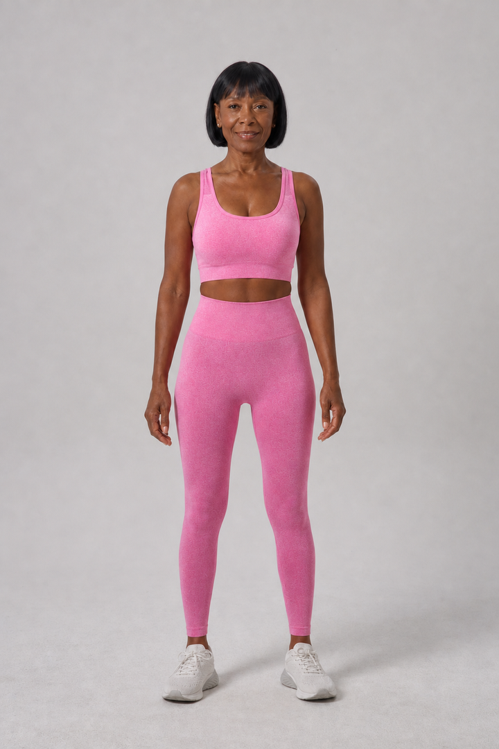 Octavie in Rose Red Bra + Long Trousers