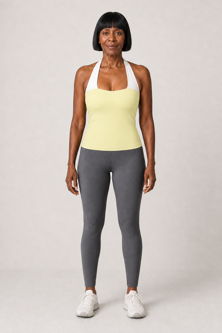 Annalise in Yellow — Halter Tube Top