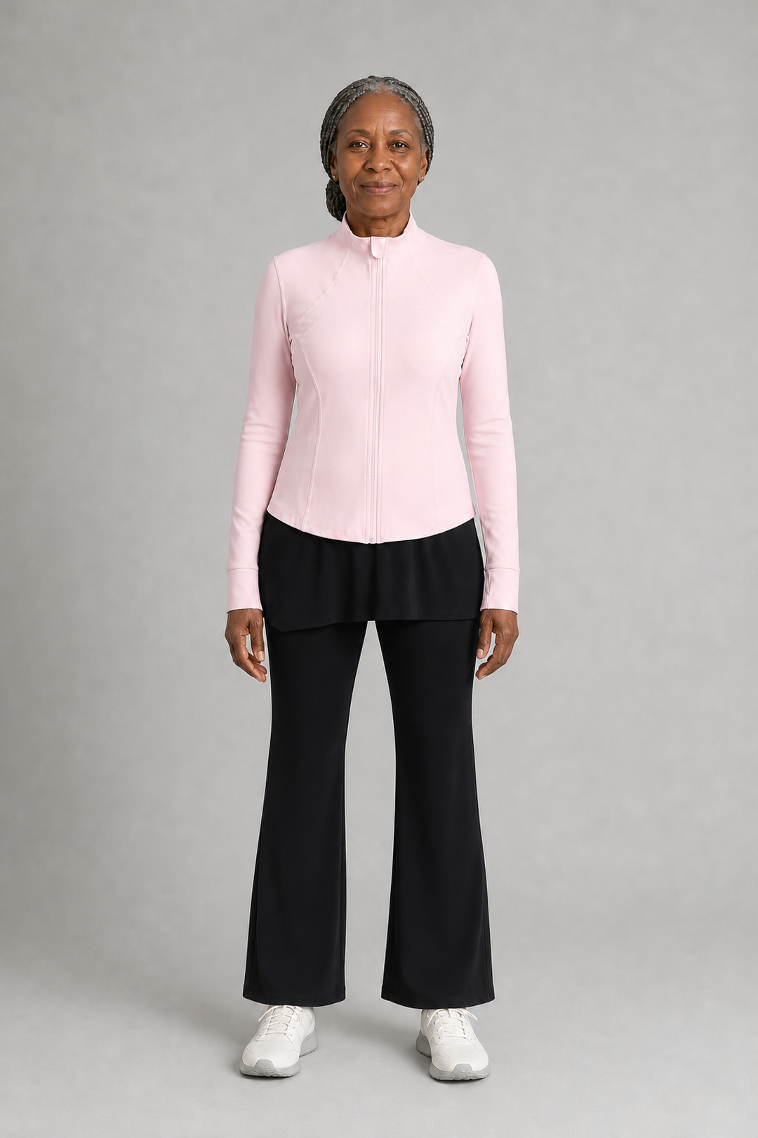 Jacinda in Pink & Black Two-Piece