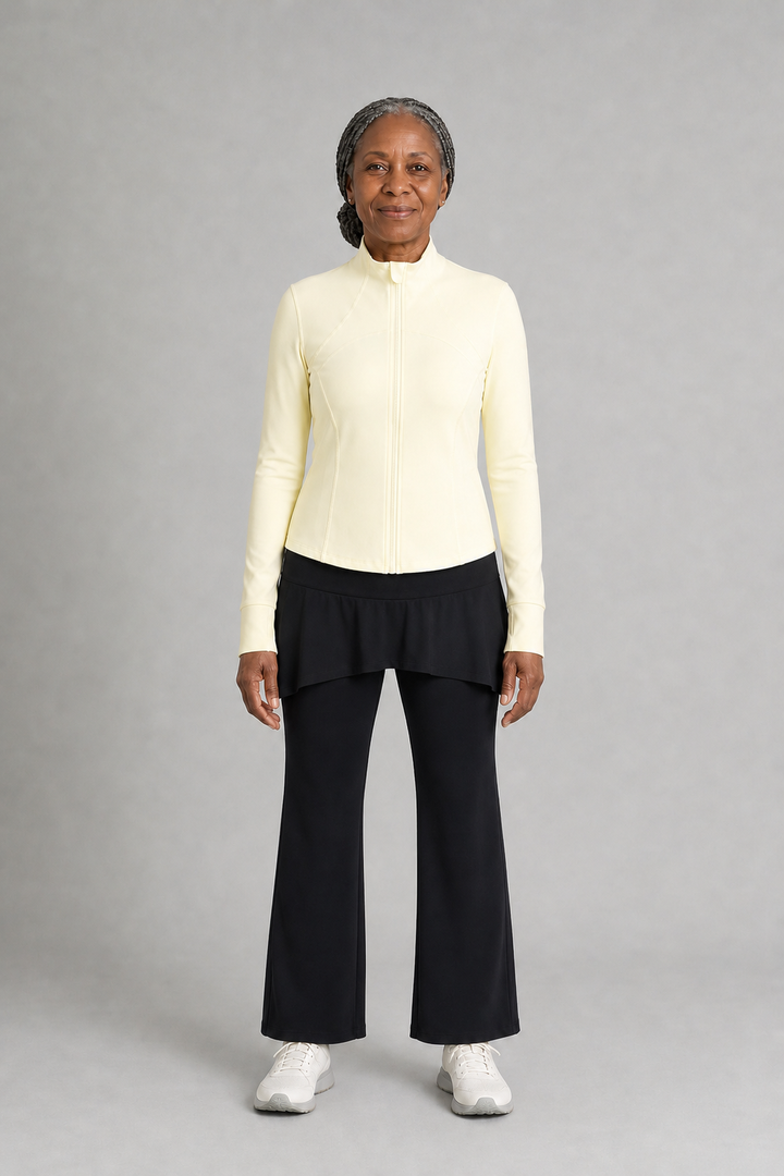 Jacinda in Yellow & Black Two-Piece