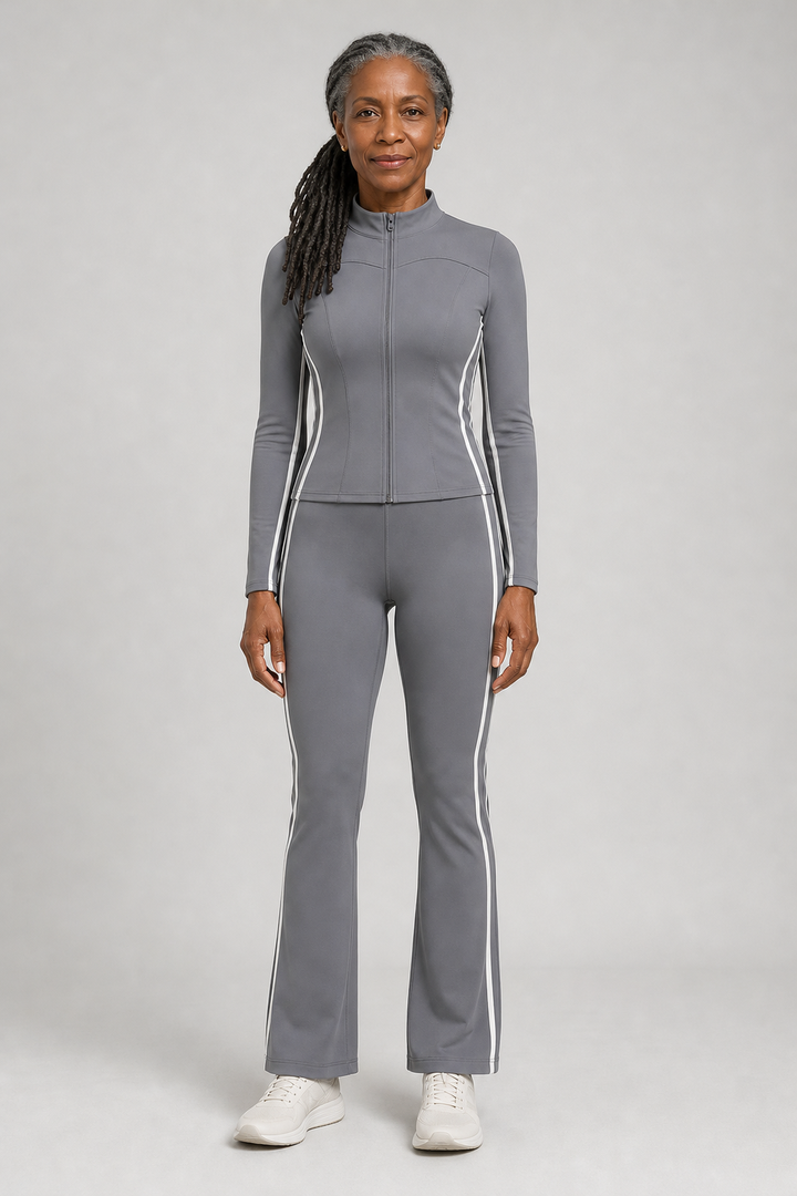 Celestine in Sea-Stone Gray Two-Piece Set