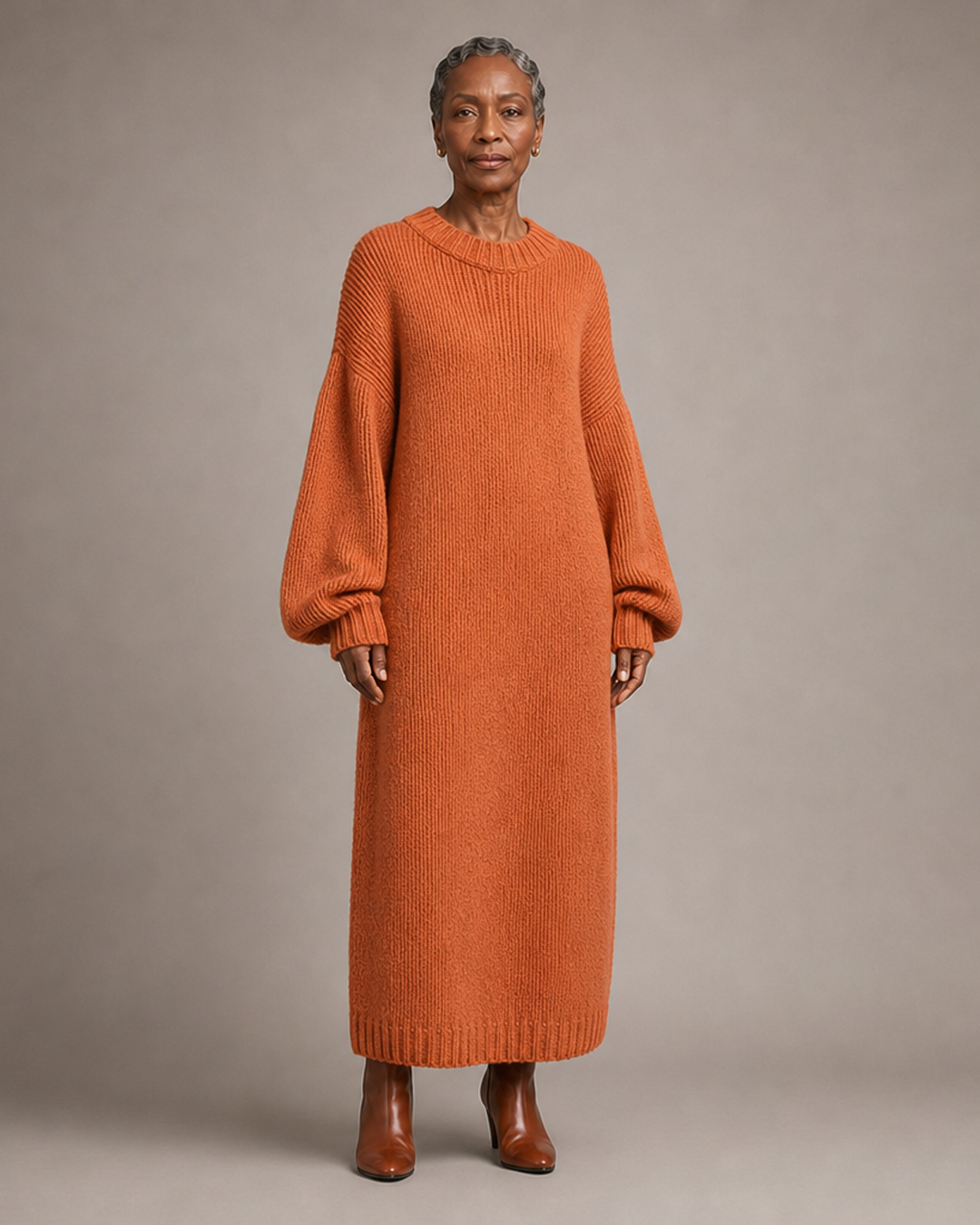 Adara Women's Oversized Knit Maxi Dress