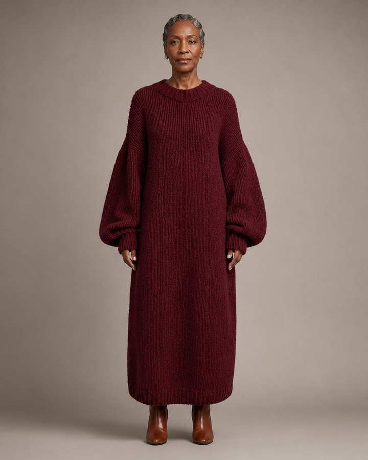 Valencia | Oversized Knit Maxi Dress
