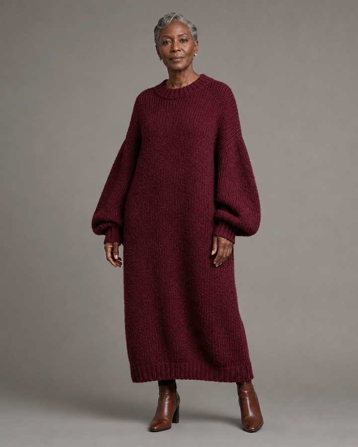 Adara Women's Oversized Knit Maxi Dress