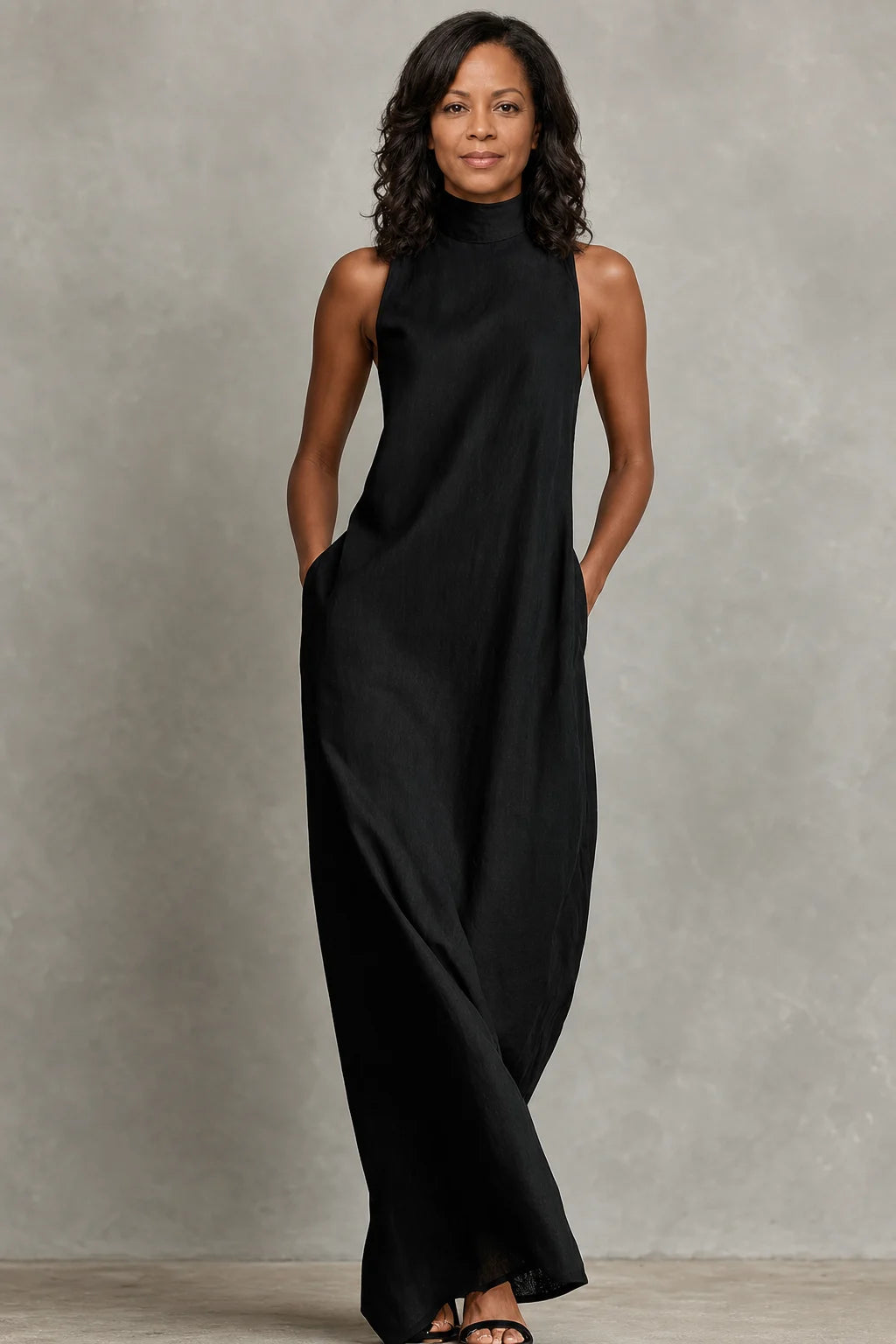 Edda | Soft Turtleneck Maxi Dress