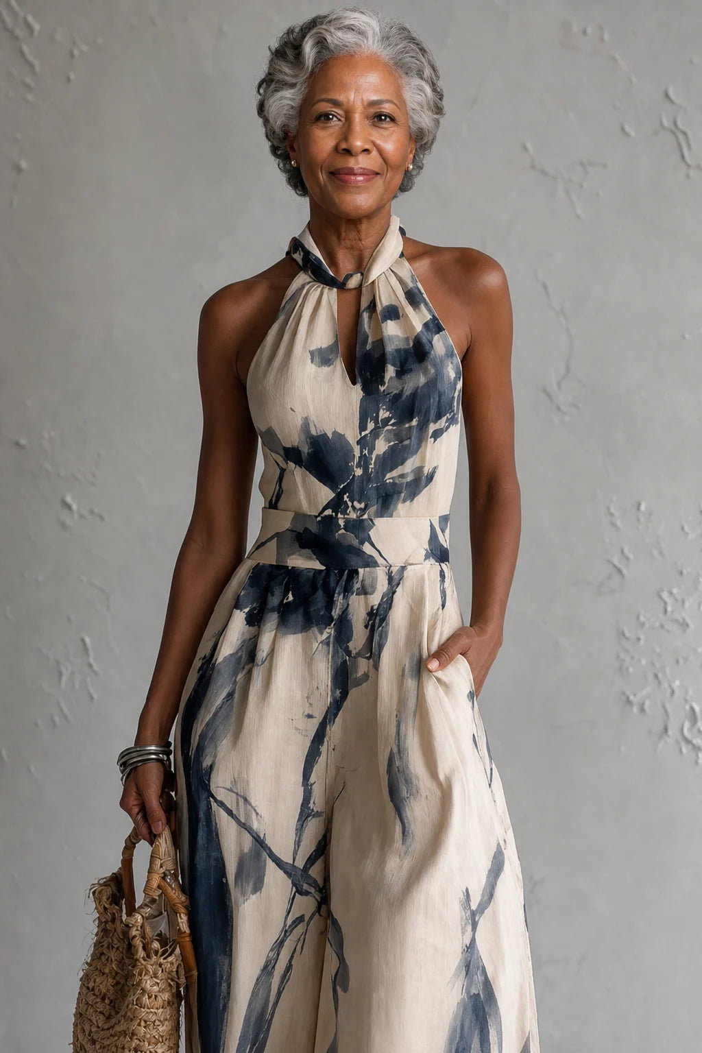 Giada | Draped Wide-Leg Jumpsuit