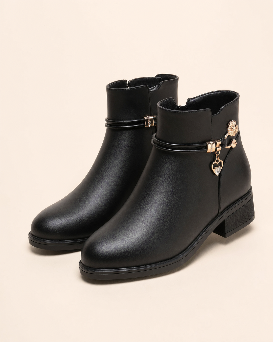 Addie | Lined Low Heel Ankle Boots
