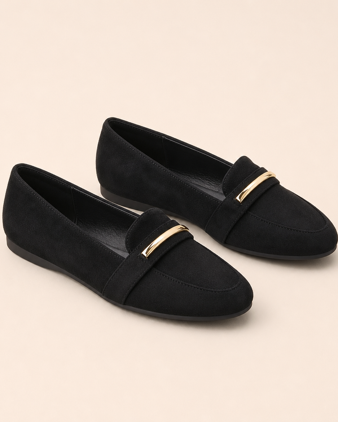 Jean | Pointed Suede-Look Loafers