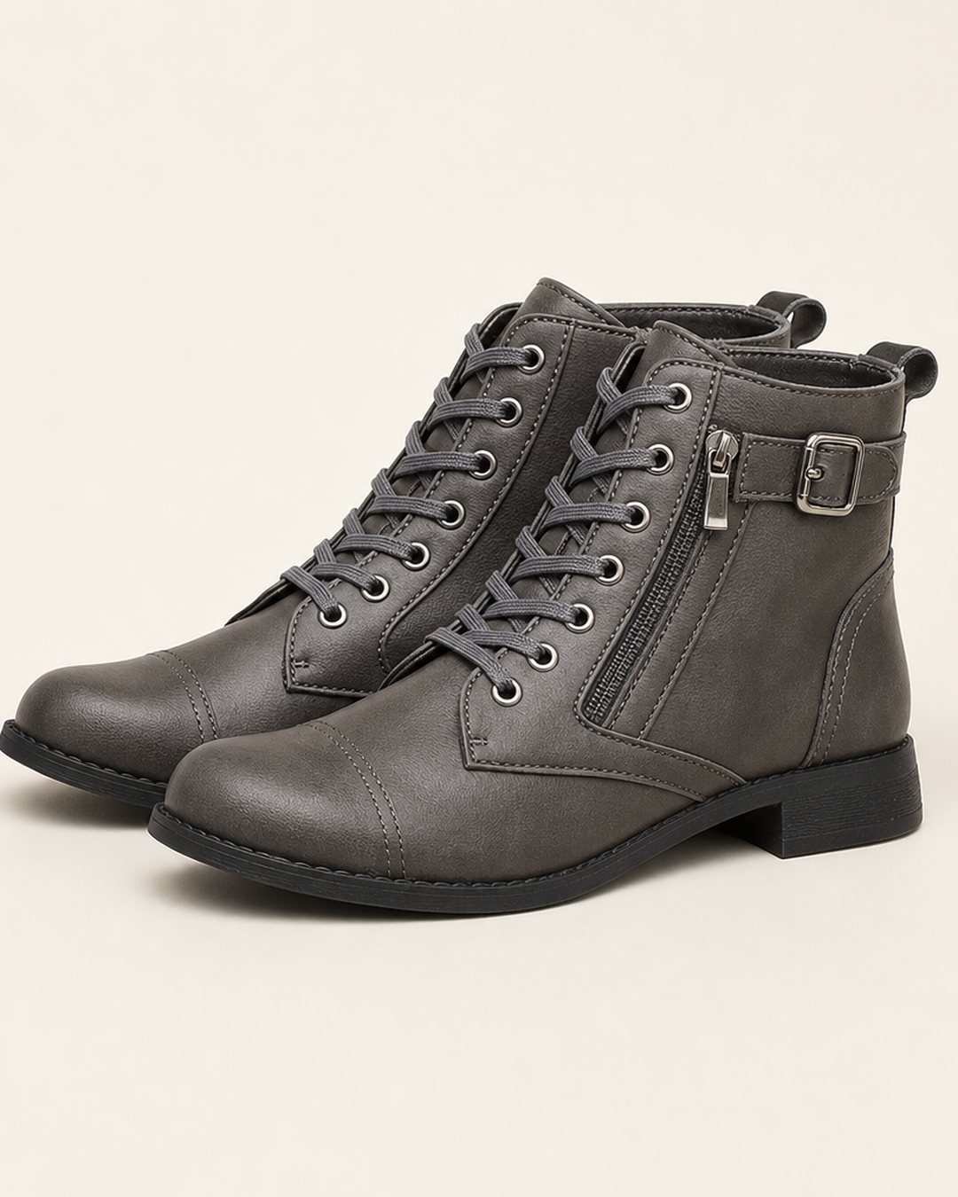 Altha | Ankle Boots With Laces And Side Zip