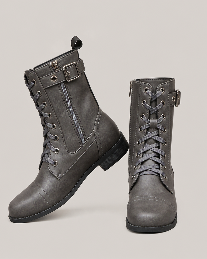 Altha | Ankle Boots With Laces And Side Zip