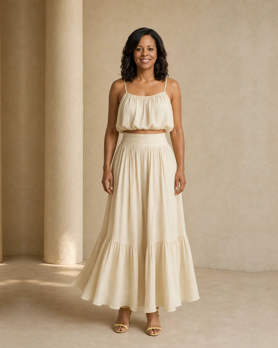 Solana | Tiered Ruffle Maxi Dress