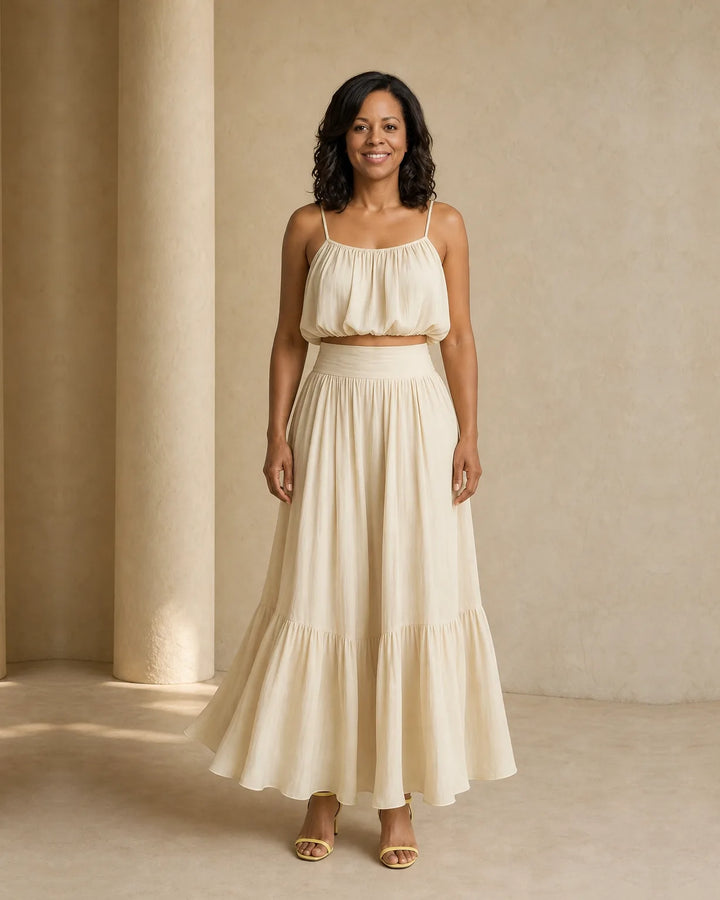 Solana | Tiered Ruffle Maxi Dress