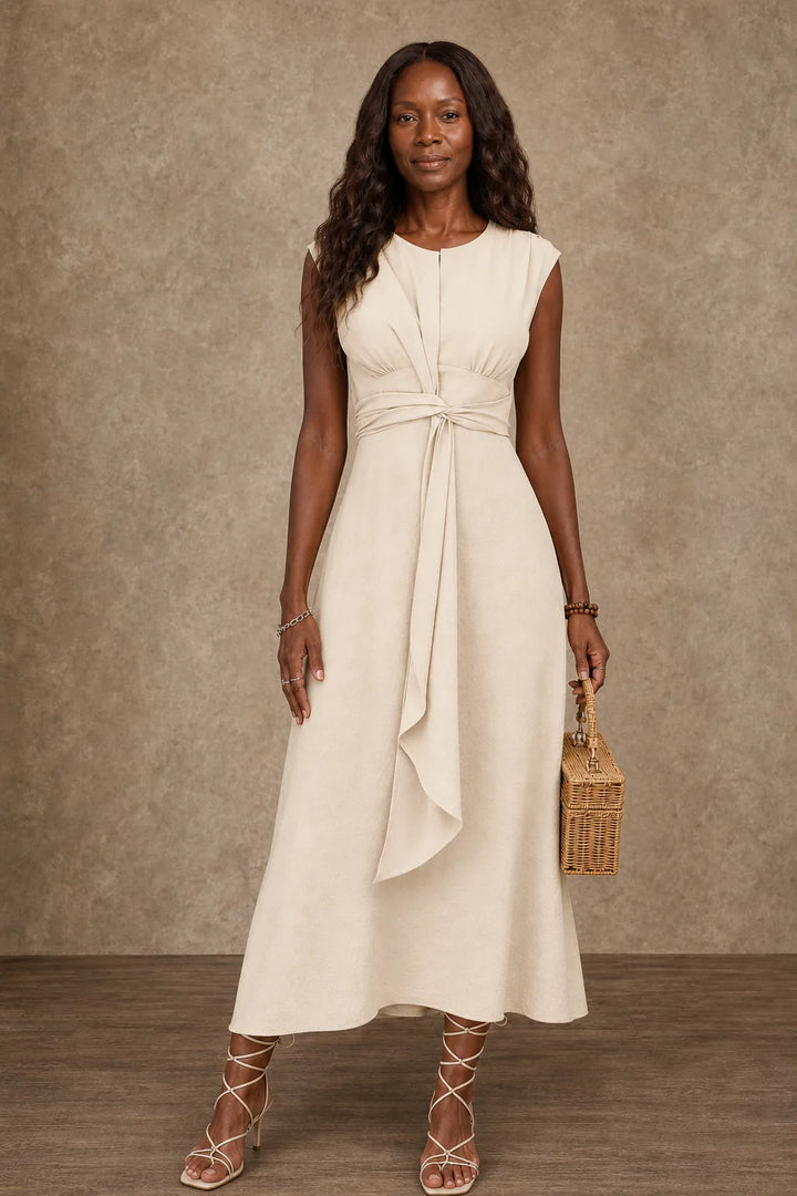 Dami | Belted A-Line Midi