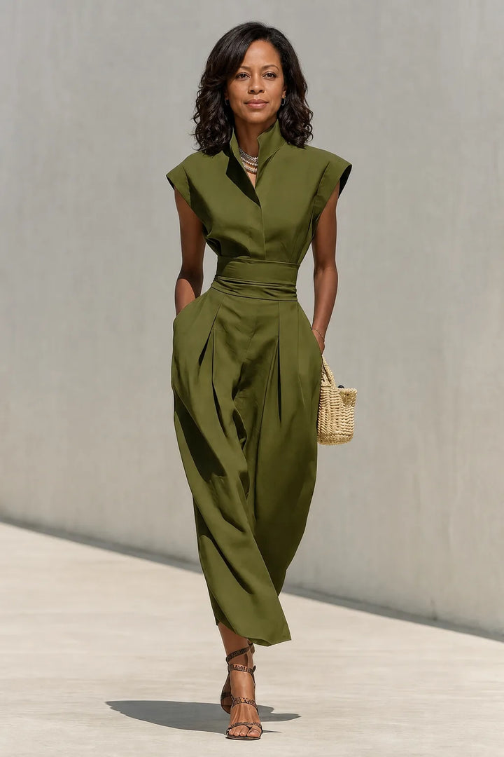 Bisola | High-Neck Two-Piece Skirt Set